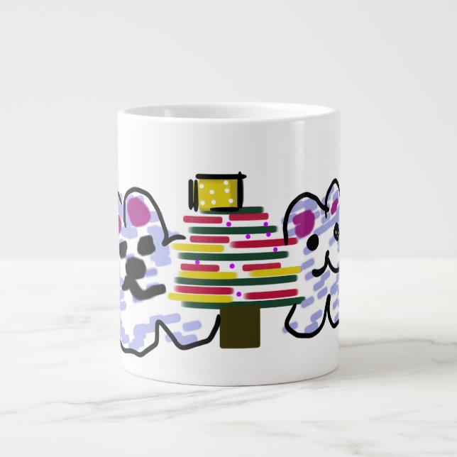 Eisbären Weihnachten Jumbo-Tasse (Vorderseite)