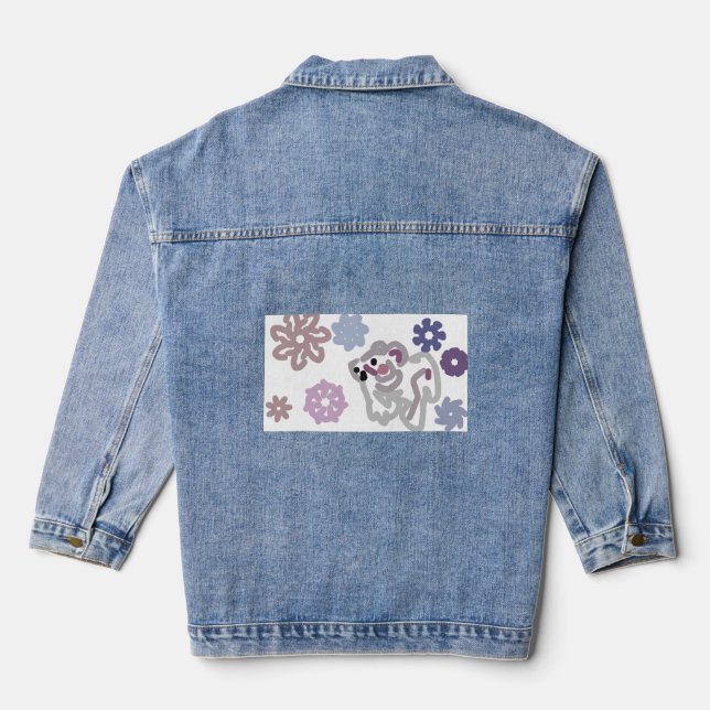 Eisbärenliebe Jeansjacke (Rückseite)