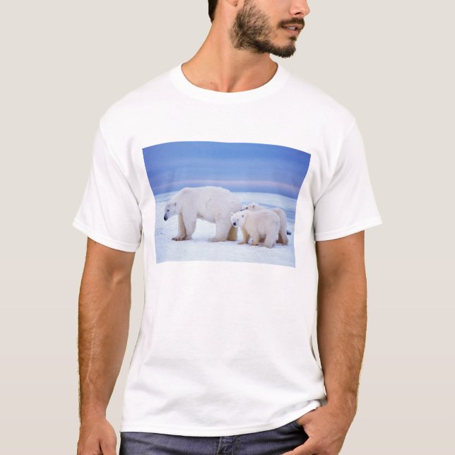 Eisbärensau mit Naben T-Shirt (Vorderseite)