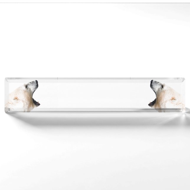 Eisbärknurren Namensplakette (Vorderseite)
