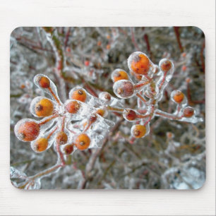 Eisbedeckte Rote Berries Mousepad