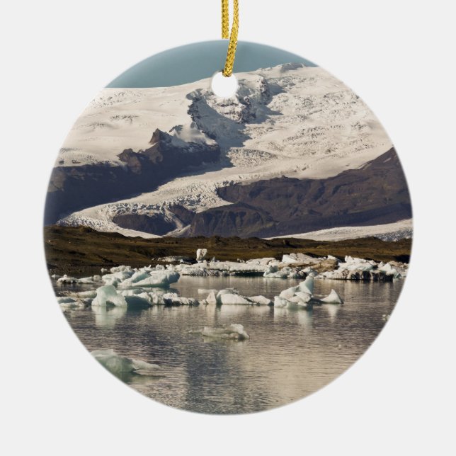 Eisberg Formationen Keramik Ornament (Vorne)