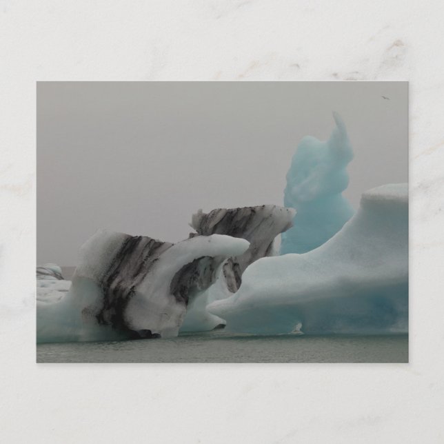 Eisberg Formationen Postkarte (Vorderseite)
