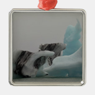 Eisberg Formationen Silbernes Ornament