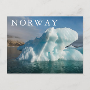 Eisberg in der Palander-Bucht, Norwegen Postkarte