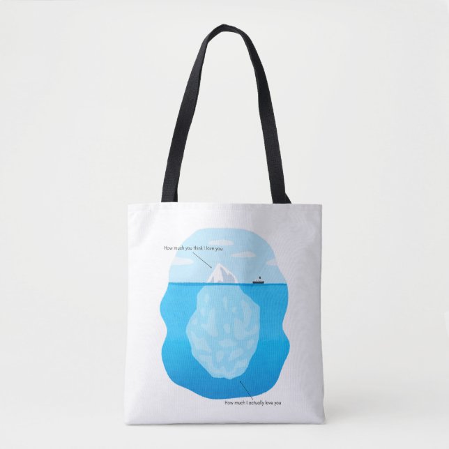 Eisberg-Liebe-Tragetasche Tasche (Vorderseite)