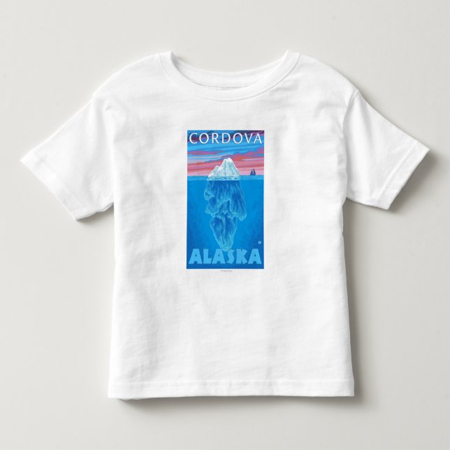 Eisberg-Querschnitt - Cordova, Alaska Kleinkind T-shirt (Vorderseite)