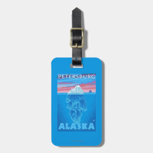 Eisberg-Querschnitt - Petersburg, Alaska Gepäckanhänger
