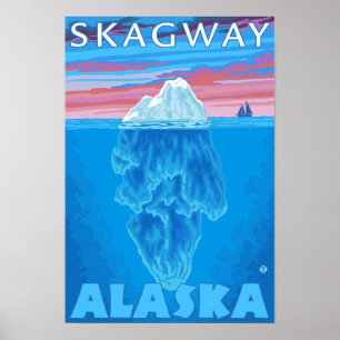 Eisberg-Querschnitt - Skagway, Alaska Poster