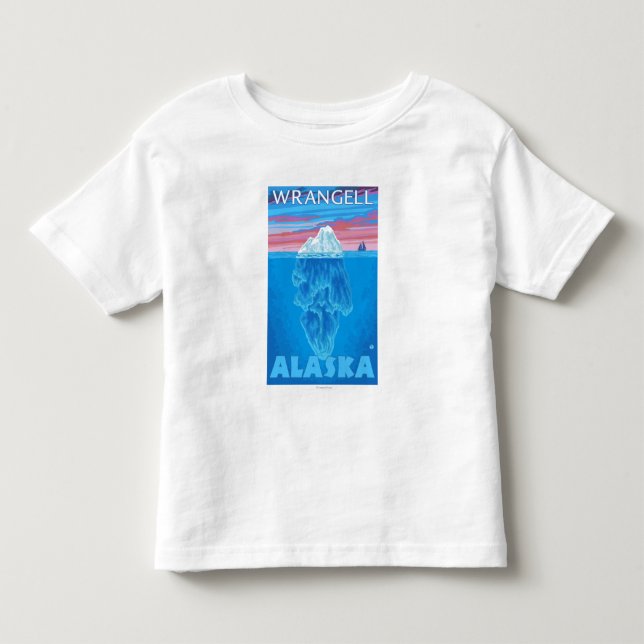 Eisberg-Querschnitt - Wrangell, Alaska Kleinkind T-shirt (Vorderseite)