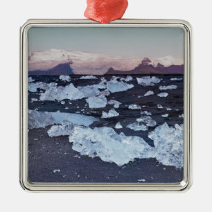 Eisbergformationen Silbernes Ornament