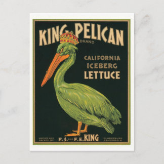 Eisbergsalat König-Pelican Clarksburg Kalifornien Postkarte