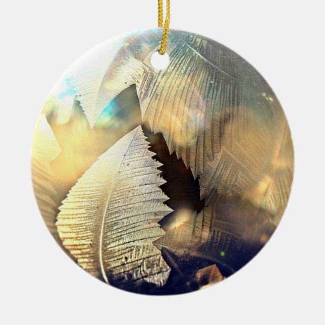 Eisblase Weihnachtsdekoration Keramikornament (Vorne)