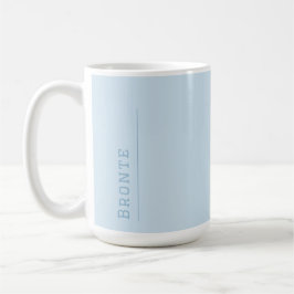 Eisblau - Farbflussmonogramm Kaffeetasse
