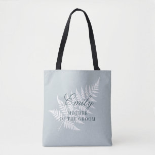 Eisblau Weiße Farn-Mutter des Bräutigams Tasche