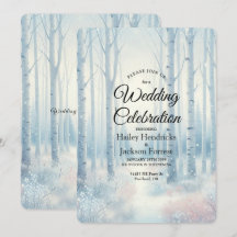 Eisblaue Birkenwald-Hochzeit