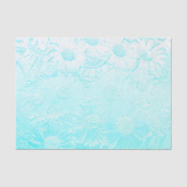 Eisblaue Blume Seidenpapier
