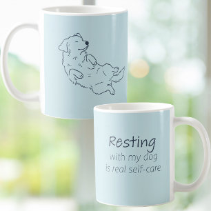 Eisblaue Golden Retriever-Hundemutter-Tasse Kaffeetasse