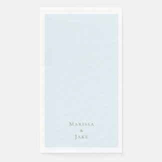 Eisblaue Hochzeit Serviette