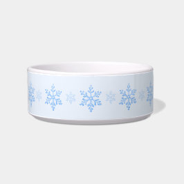 Eisblaue Schneeflocke Keramik Haustier-Schüssel Napf