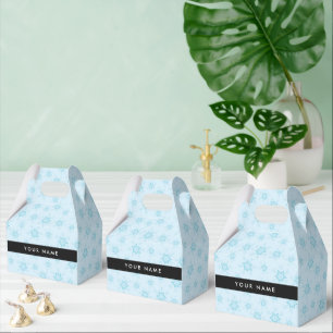 Eisblauer Schneeflocken, Ihr Name, Personalisieren Geschenkschachtel