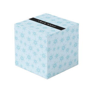 Eisblauer Schneeflocken, Ihr Name, Personalisieren Würfel