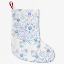Eisblauer Schneeflocken