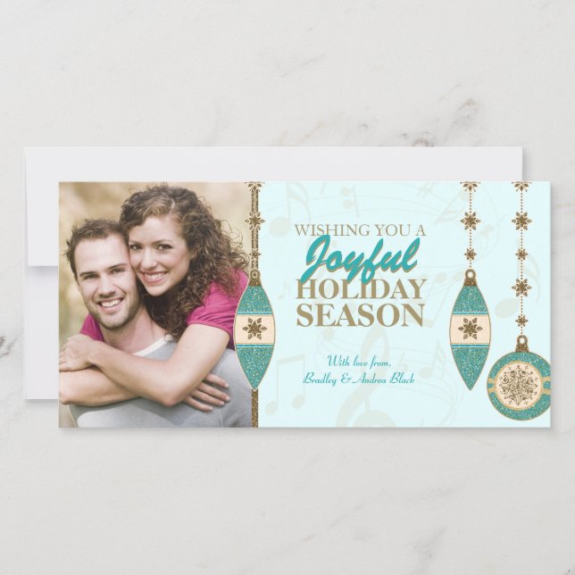 Eisblauer Tree Ornamente Weihnachten (Vorderseite)