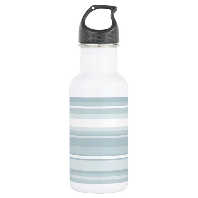 Eisblaustreifen Edelstahlflasche (Vorderseite)