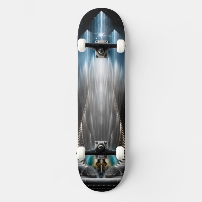 Eisblick des Skateboarddecks mit imperialer Sicht Skateboard (Vorderseite)