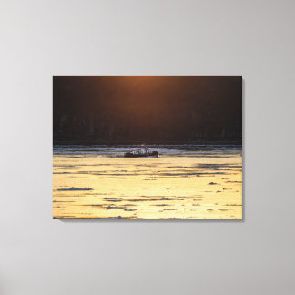 Eisbrecher bei Sonnenuntergang Leinwanddruck