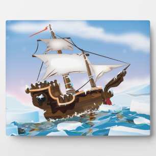 Eisbrecher-Schiff Fotoplatte