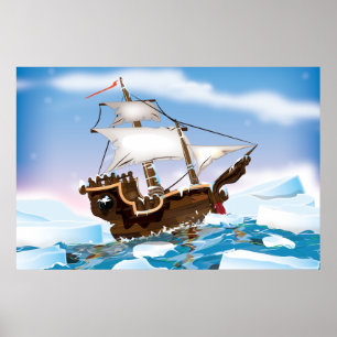Eisbrecher-Schiff Poster