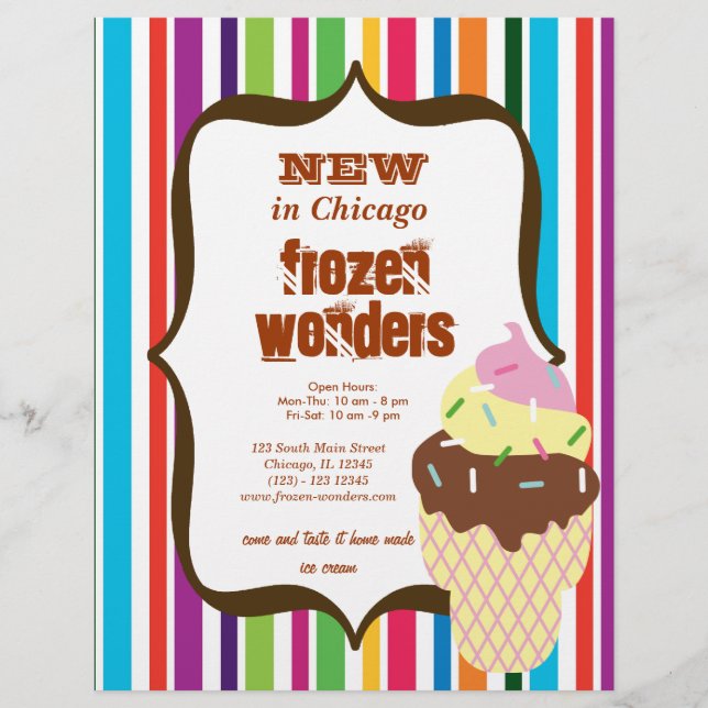 Eiscafé Flyer (Vorne)