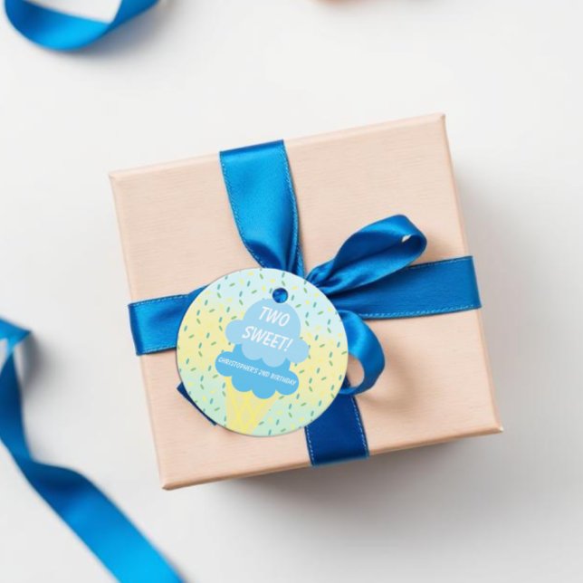 Eiscreme 2. Geburtstag Geschenkanhänger (Von Creator hochgeladen)