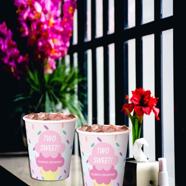 Eiscreme 2. Geburtstag Pappbecher (Von Creator hochgeladen)