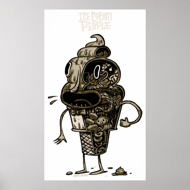 Eiscreme-Anatomie Poster (Vorne)