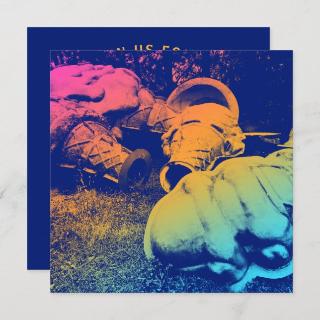 Eiscreme aus Fiberglas Einladung (Vorne/Hinten)