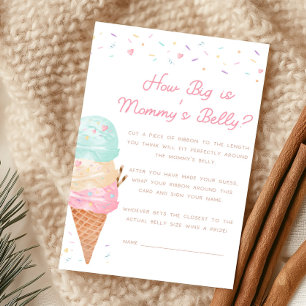Eiscreme-Baby-Party Wie dick ist Mamas Bauch