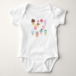 Eiscreme Baby Strampler