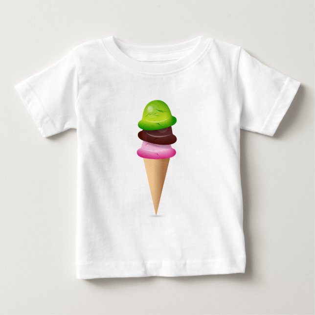 Eiscreme Baby T-shirt (Vorderseite)
