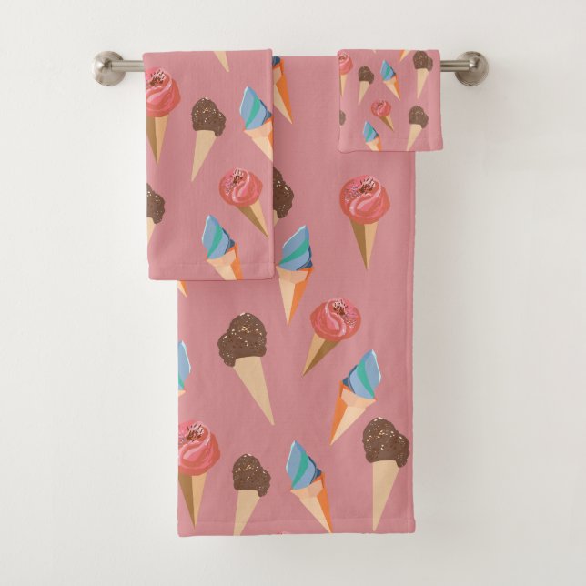 Eiscreme Badhandtuch Set (Insitu)