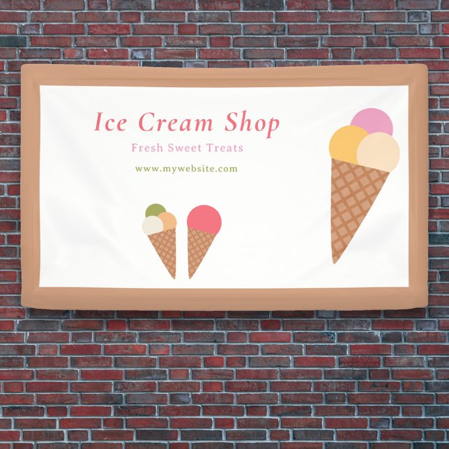 Eiscreme-Banner Banner (Ice Cream Banner )
