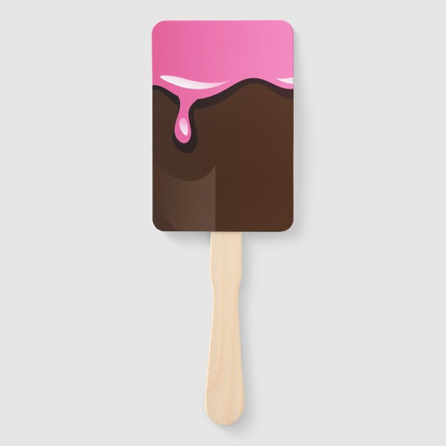 Eiscreme-Bar mit Erdbeere Fächer (Vorderseite)