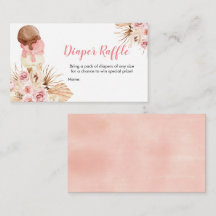 Eiscreme Boho Diaper Raffle Baby Dusche