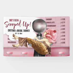 Eiscreme-Brautparty aufgefüllt Banner