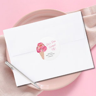 Eiscreme Brautparty Aufkleber Personalisiert