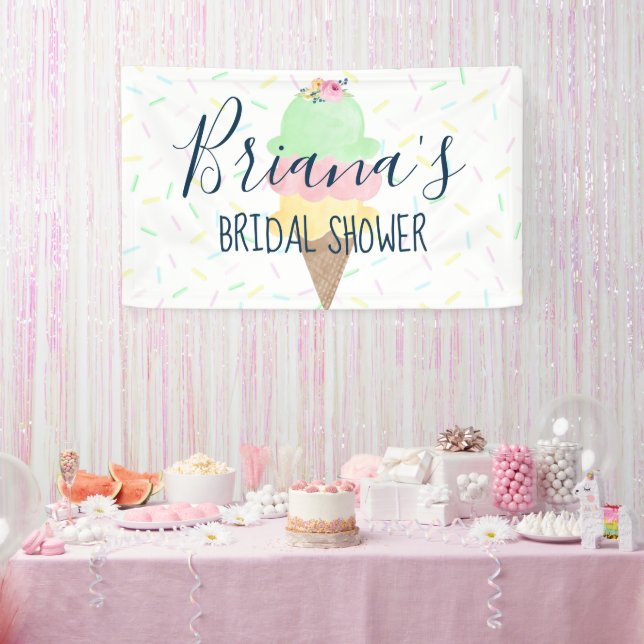 Eiscreme-Brautparty Banner (Party)