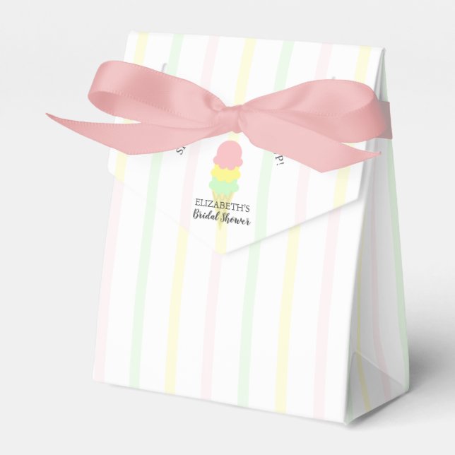 Eiscreme-Brautparty Geschenkschachtel (Vorderseite)