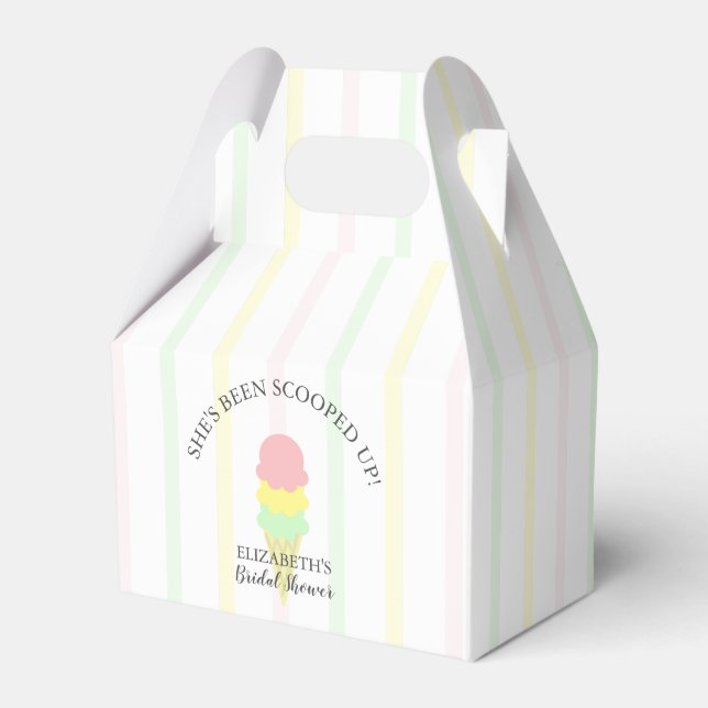 Eiscreme-Brautparty Geschenkschachtel (Vorderseite)